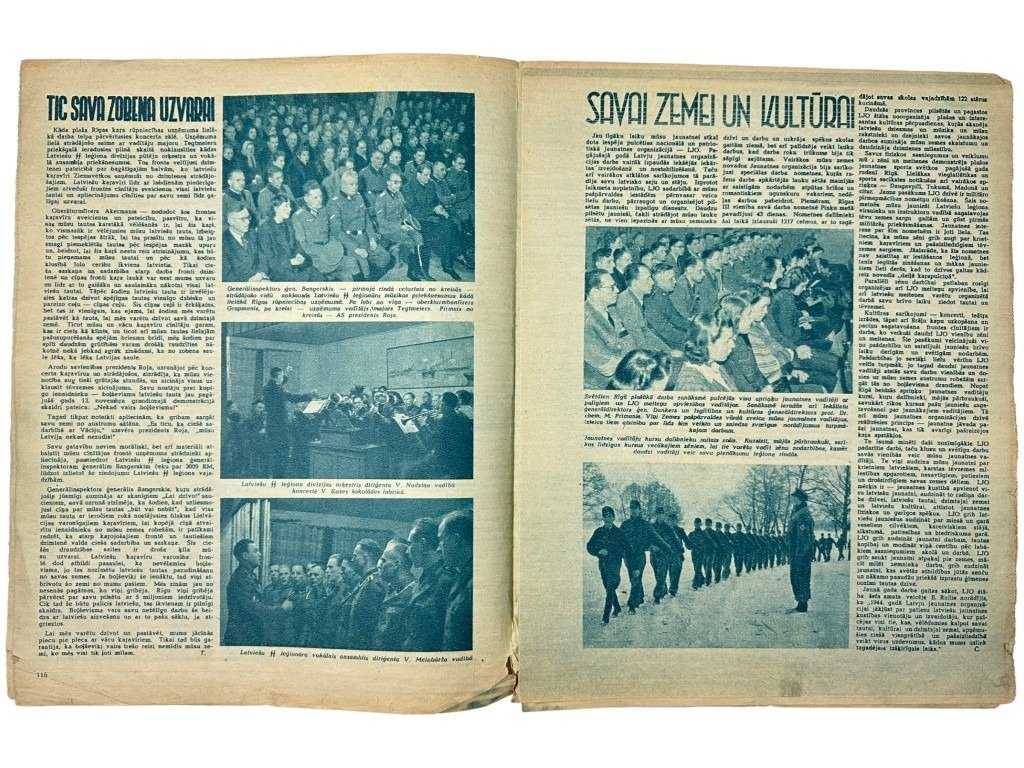 Original WWII Latvian collaboration magazine — image 6