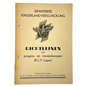 Original WWII Flemish KLV brochure 'Richtlijnen voor jongens en meisjeskampen'