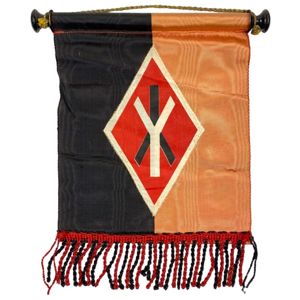 Original WWII Dutch Studentenfront table flag