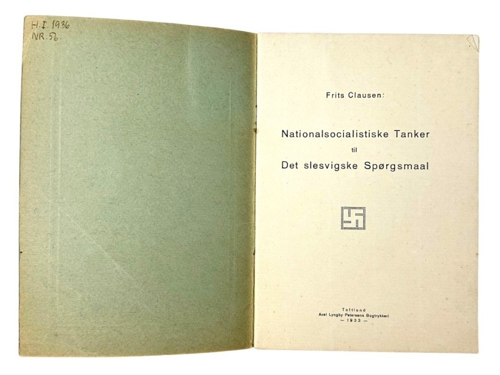 Original Early 1933 DNSAP brochure 'Slesvigske spørgsmål' — image 4