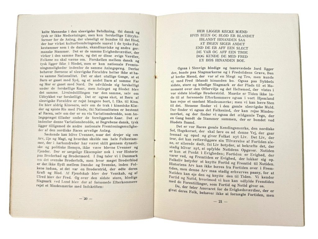 Original Early 1933 DNSAP brochure 'Slesvigske spørgsmål' — image 8