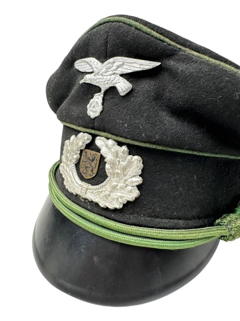 Original WWII Vlaamsche Fabriekswacht collaboration visor cap — image 2