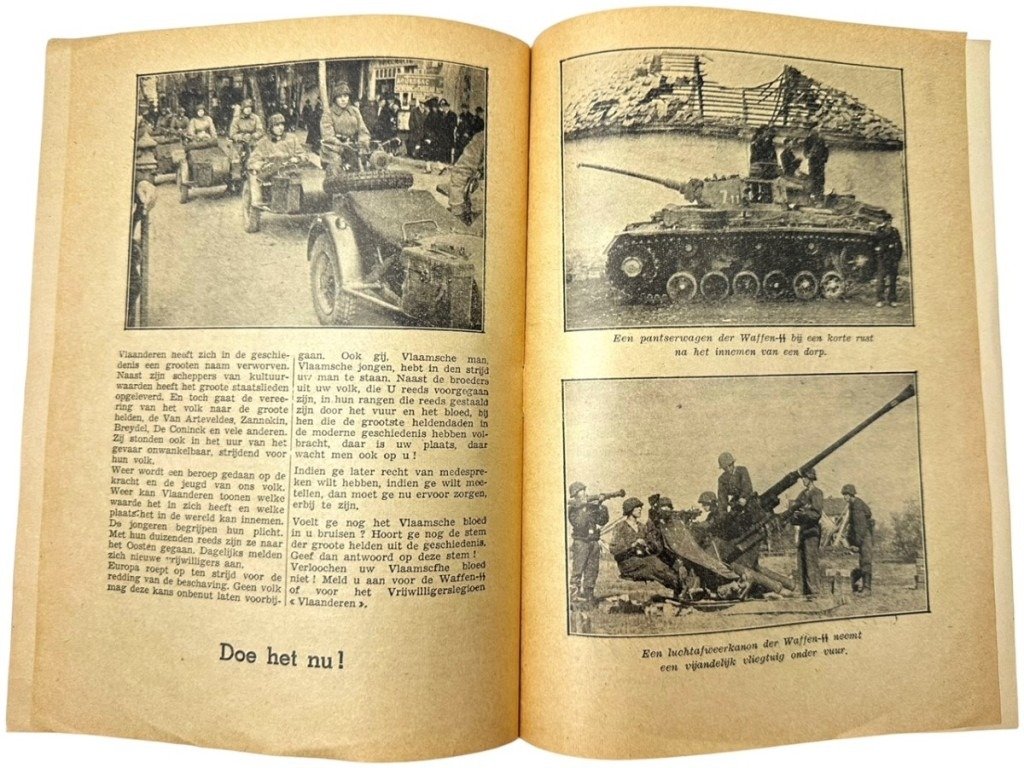 Original WWII Flemish Waffen-SS recruitment booklet — image 4