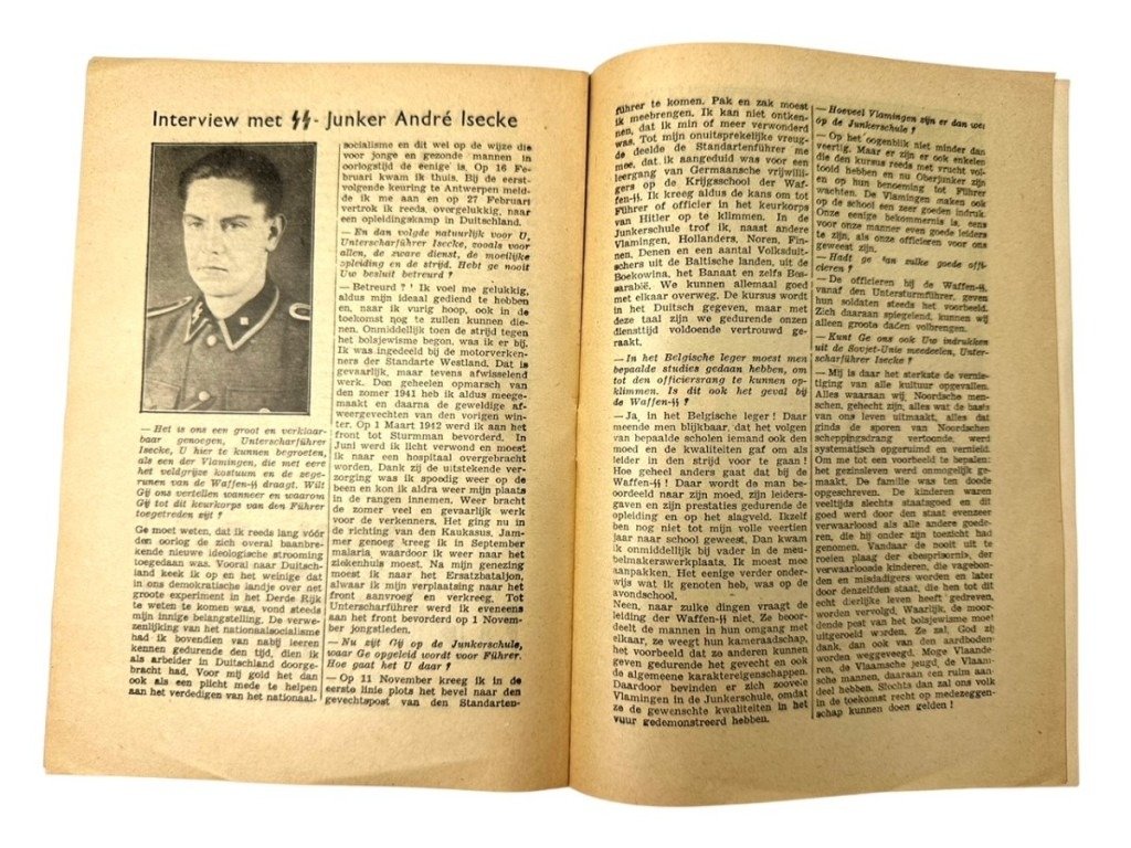Original WWII Flemish Waffen-SS recruitment booklet — image 5