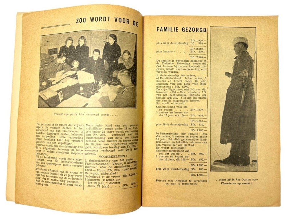 Original WWII Flemish Waffen-SS recruitment booklet — image 7
