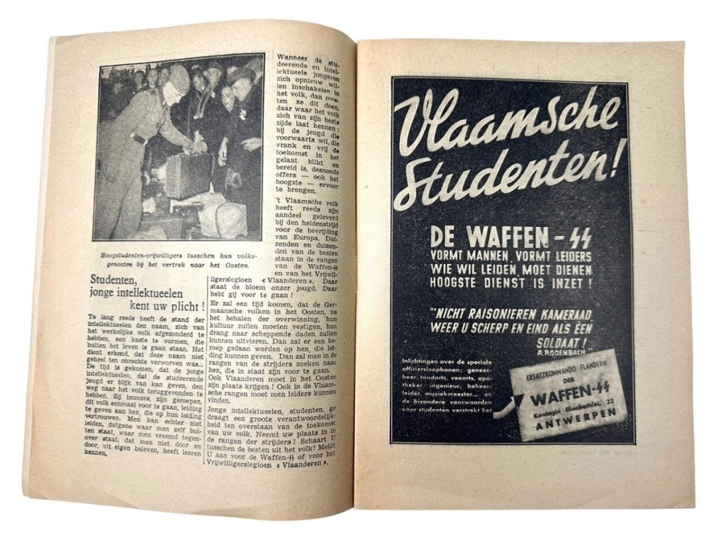 Original WWII Flemish Waffen-SS recruitment booklet — image 9