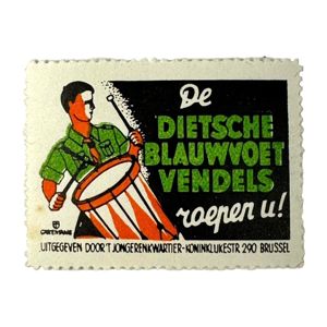 Original WWII Flemish NSJV collaboration closure seal