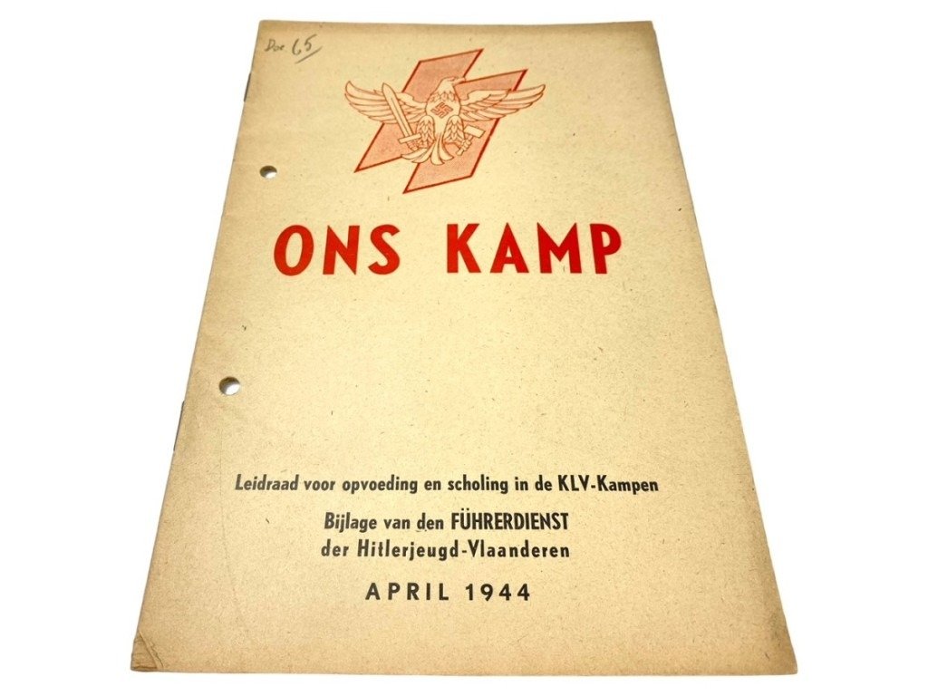 Original WWII Flemish Hitlerjeugd-Vlaanderen brochure 'Ons Kamp' — image 2