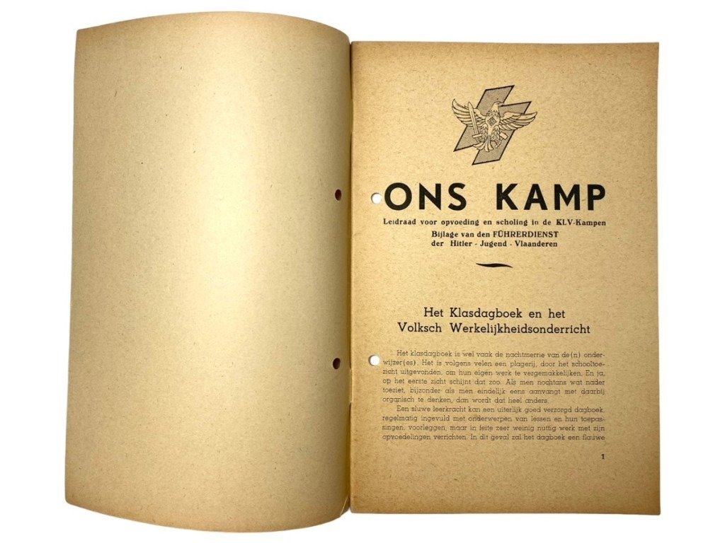 Original WWII Flemish Hitlerjeugd-Vlaanderen brochure 'Ons Kamp' — image 3