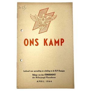 Original WWII Flemish Hitlerjeugd-Vlaanderen brochure 'Ons Kamp'