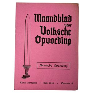 Original WWII Flemish collaboration booklet 'Maandblad voor Volksche Opvoeding'