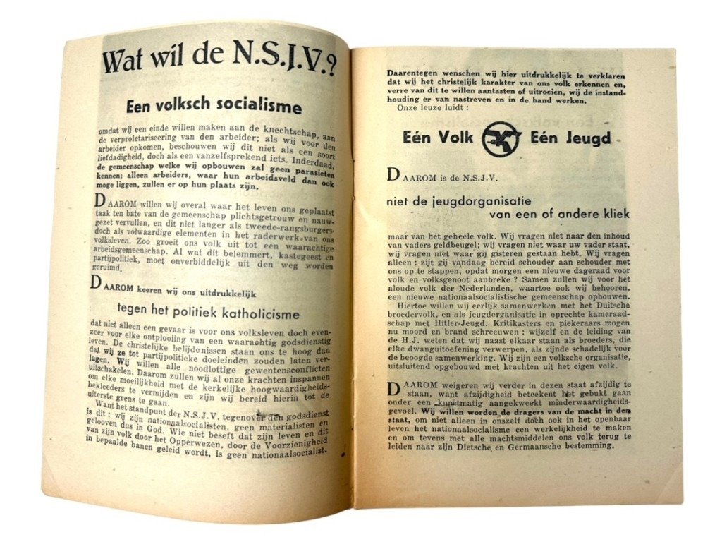 Original WWII Flemish NSJV collaboration brochure — image 15