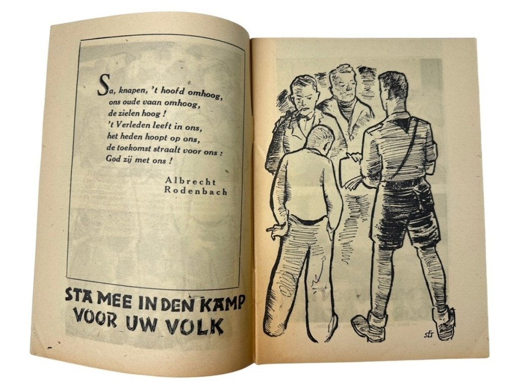 Original WWII Flemish NSJV collaboration brochure — image 17