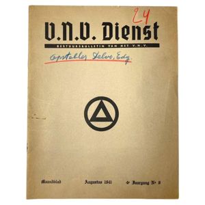 Original WWII Flemish V.N.V. management bulletin