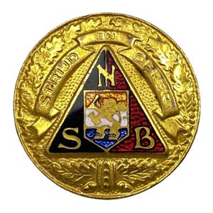 Original WWII Dutch NSB prototype 'Strijd en Offer' pin