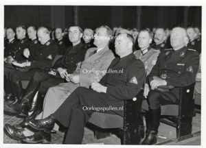 Original WWII Dutch NSB photo 'Mussert, Seyss-Inquart, Geelkerken, Kessler'