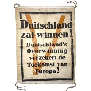 Original WWII Dutch NSB banner – Germany will Win!