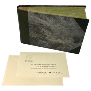 Original WWII Flemish NSJV collaboration photo album with invitation for …