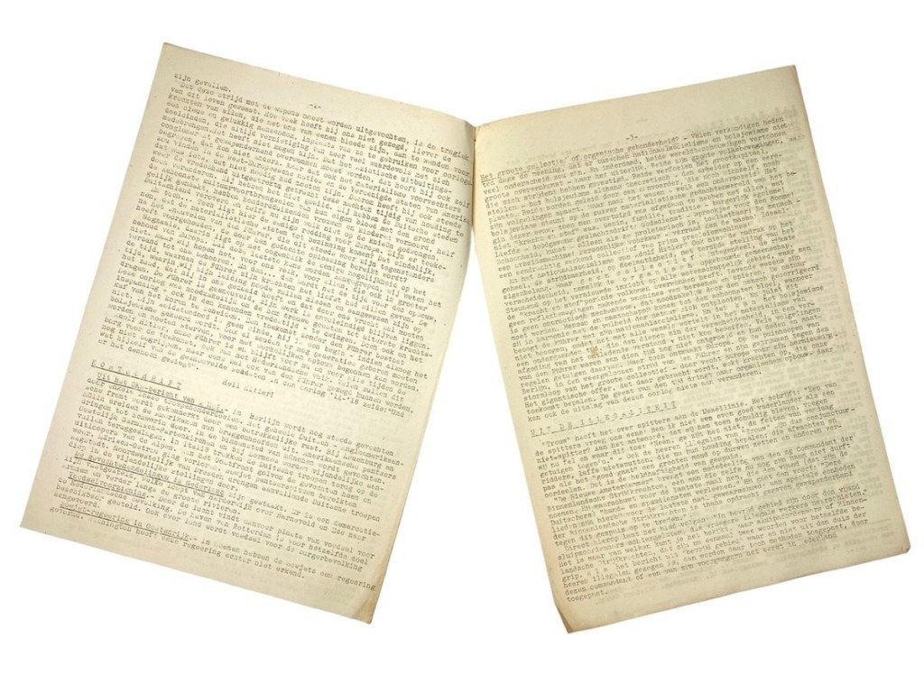 Original WWII Dutch Storm SS newspaper last edition May 4, 1945 — image 5