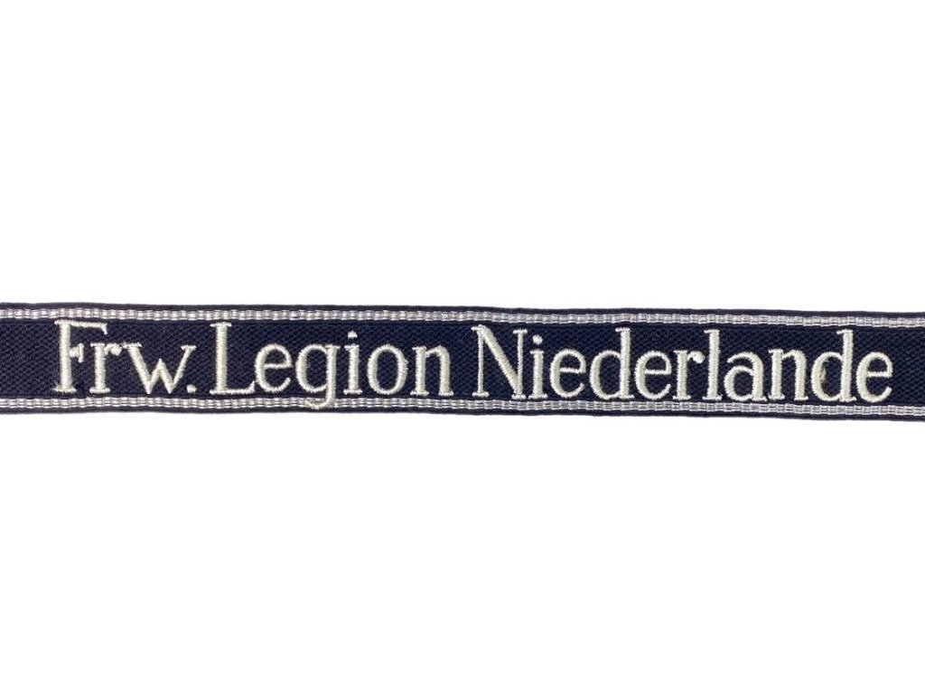 Original WWII Dutch SS-Freiwilligen Legion Niederlande cuff title — image 3