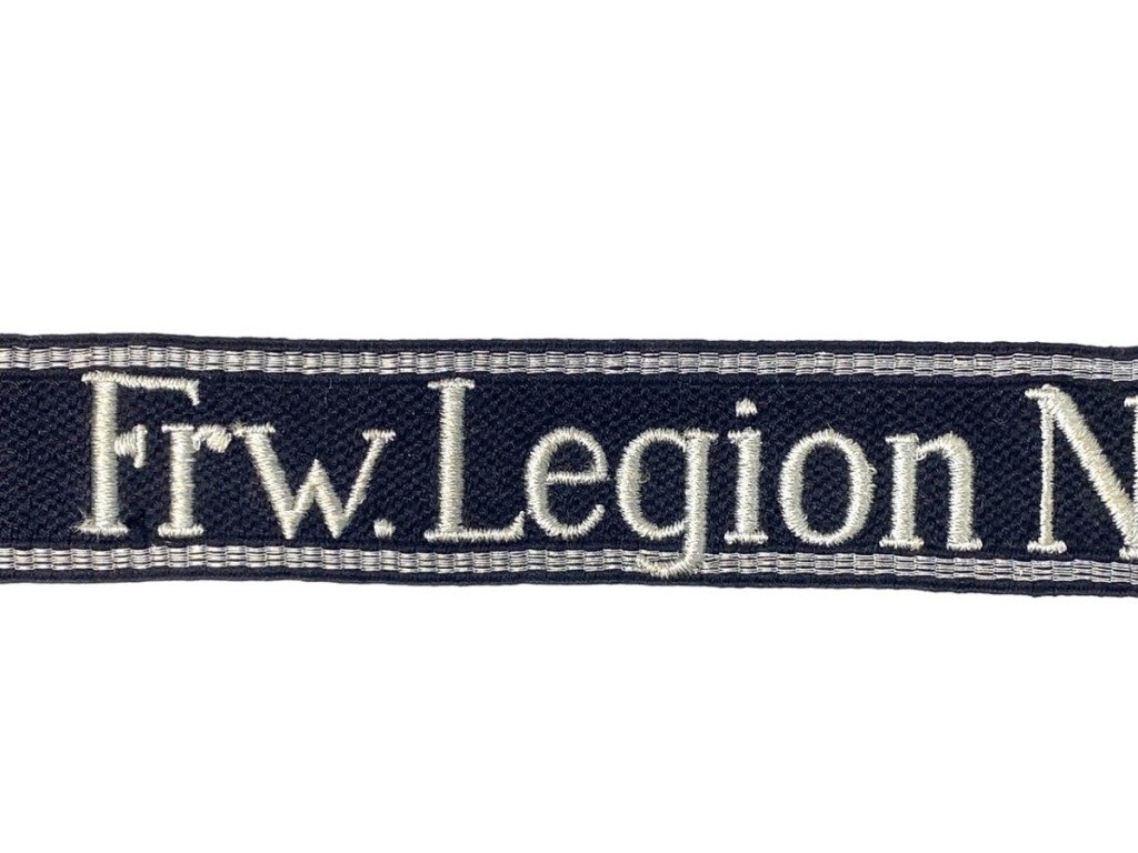 Original WWII Dutch SS-Freiwilligen Legion Niederlande cuff title — image 6