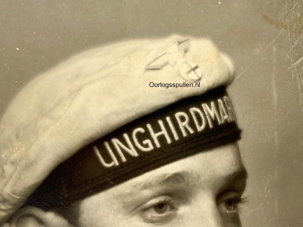 Original WWII Norwegian Unghirdmarine Ungdom portrait photo — image 2