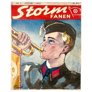 Original WWII Danish NSU 'Stormfanen' magazine – Nr. 1 – …