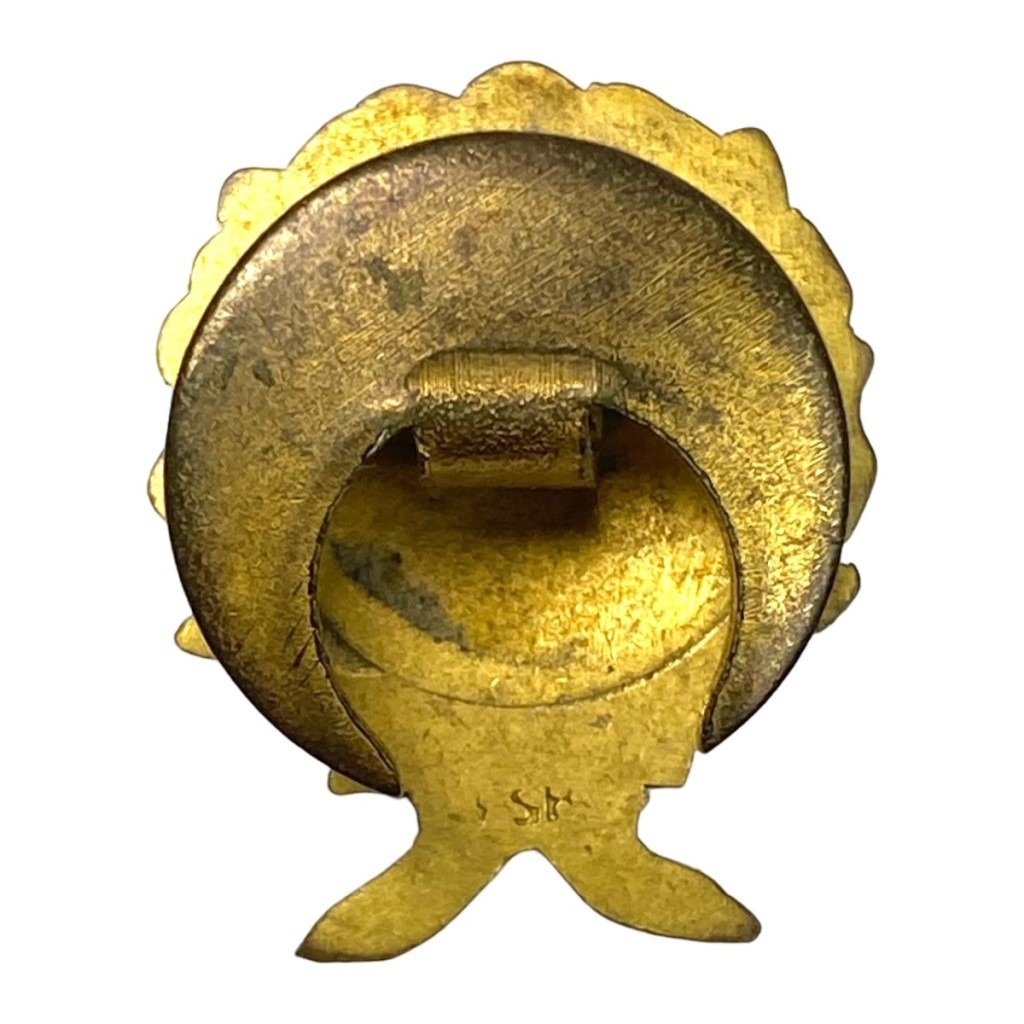 Original WWII Danish DNSAP 'Æresemblem' golden party badge — image 2