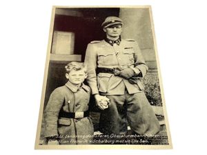 Original WWII Danish Waffen-SS post card of SS-Obersturmbahnführer Christian Frederik …