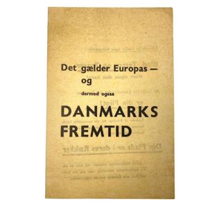 Original WWII Danish Waffen-SS 'Frikorps Danmark' recruitment leaflet