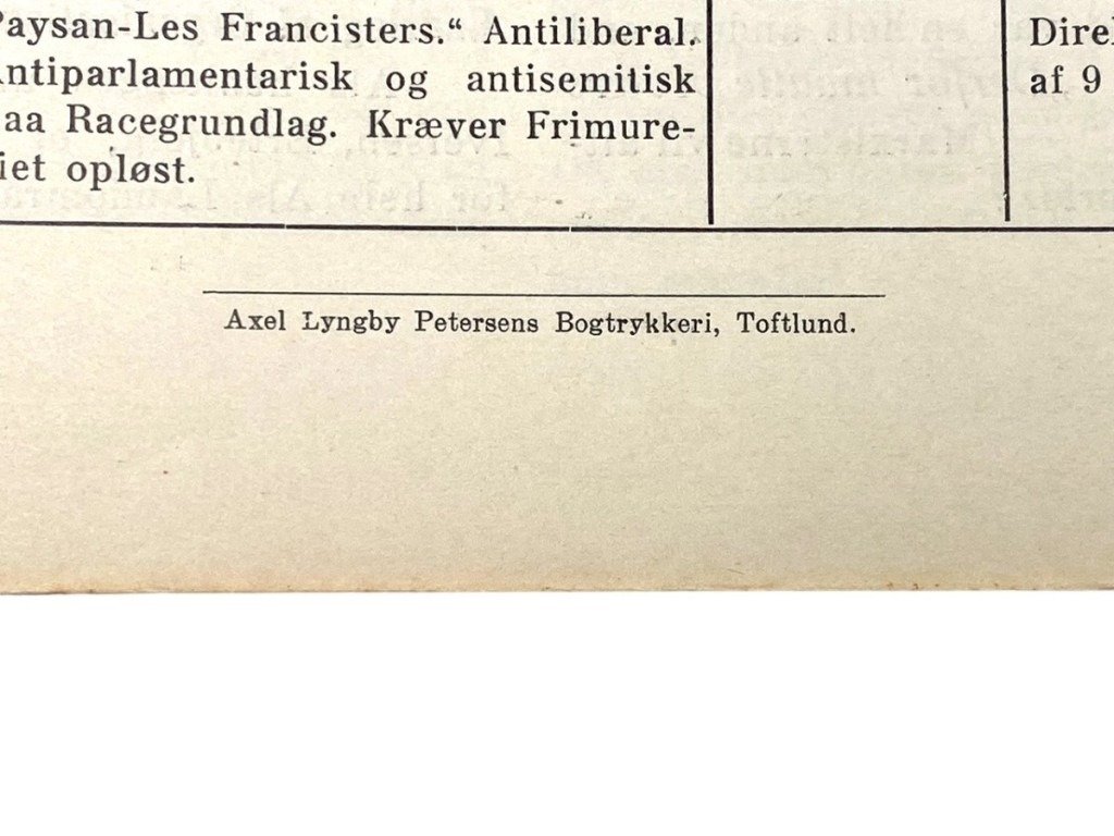 Original WWII Danish DNSAP Maaneds-Breve magazine – March 1936 — image 8