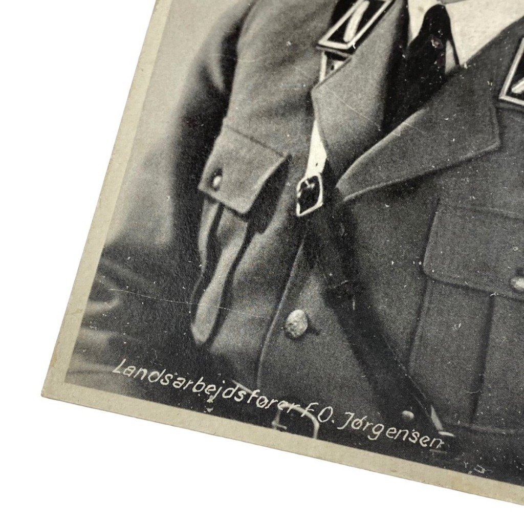 Original WWII DNSAP post card of Landesarbejdsfører F.O. Jørgensen — image 2
