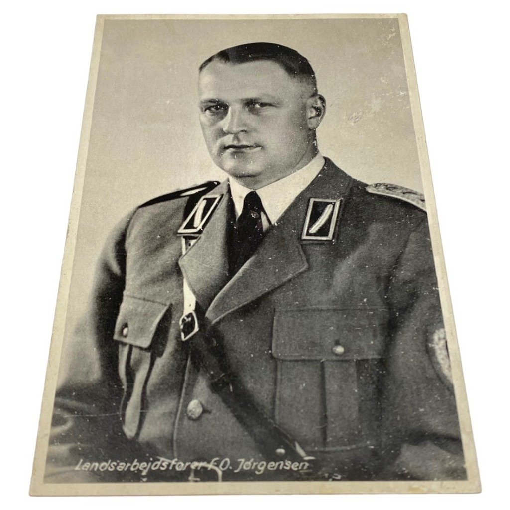Original WWII DNSAP post card of Landesarbejdsfører F.O. Jørgensen — image 3