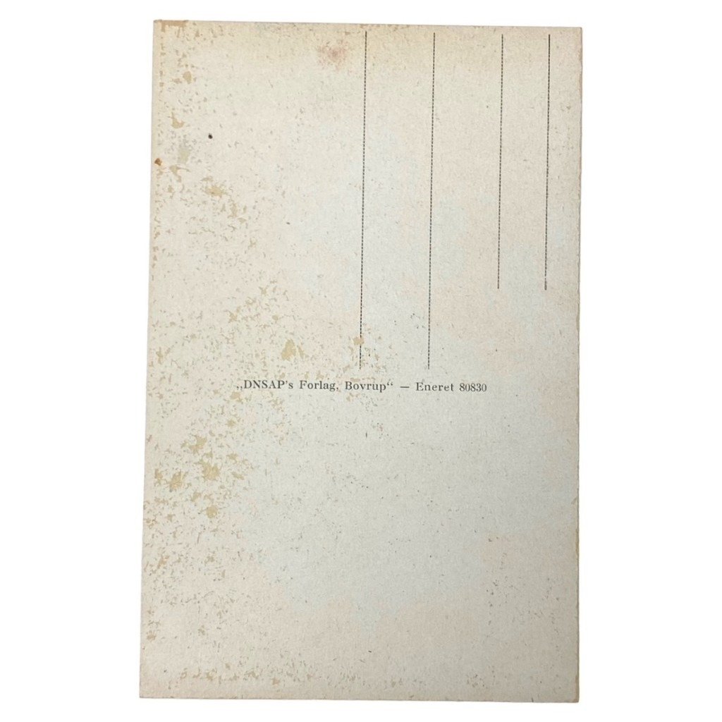 Original WWII DNSAP post card of Landesarbejdsfører F.O. Jørgensen — image 4