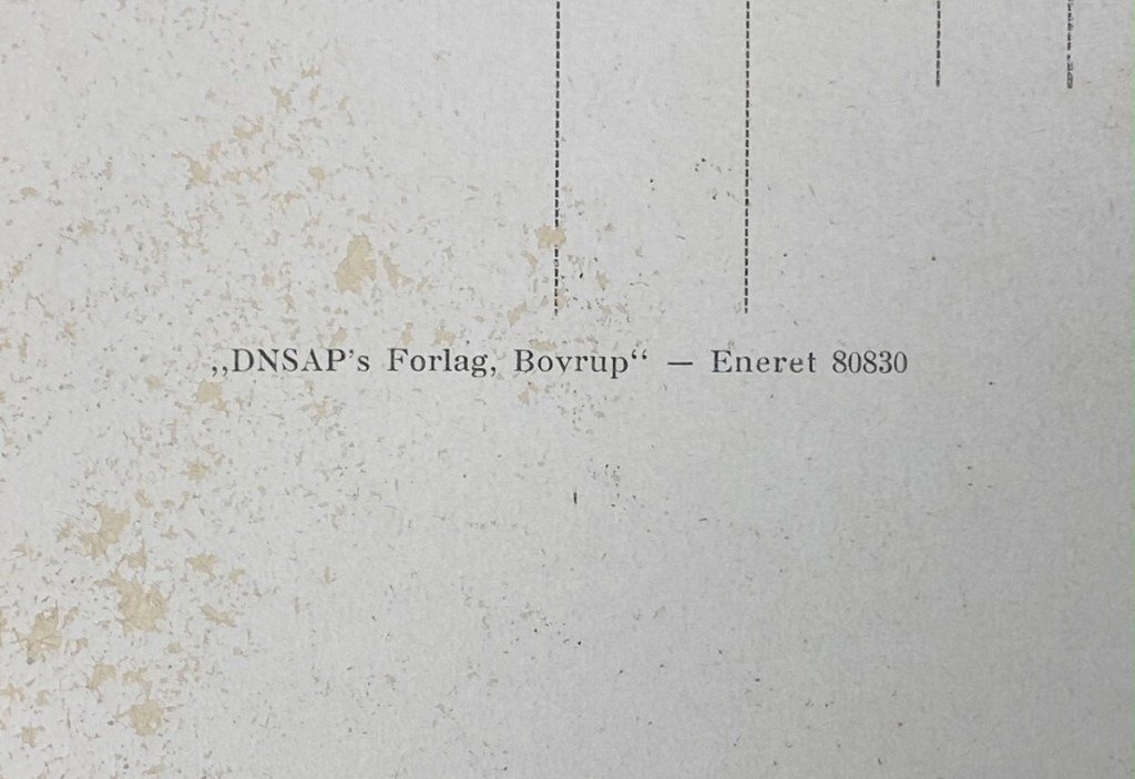Original WWII DNSAP post card of Landesarbejdsfører F.O. Jørgensen — image 5