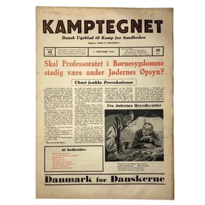 Original WWII Danish collaboration newspaper 'Kamptegnet'