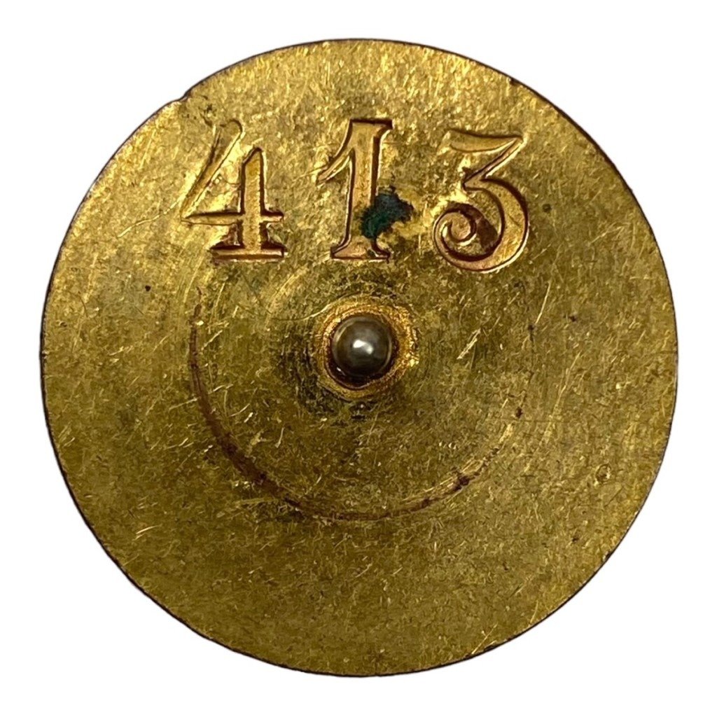 Original WWII Norwegian Nasjonal Samling enameled 'Rikshird' pin — image 4