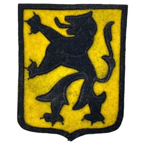 Original WWII Flemish 6. SS-Freiwilligen-Sturmbrigade Langemarck sleeve shield