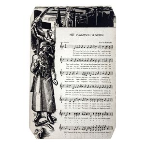 Original WWII Flemish Waffen-SS legion post card