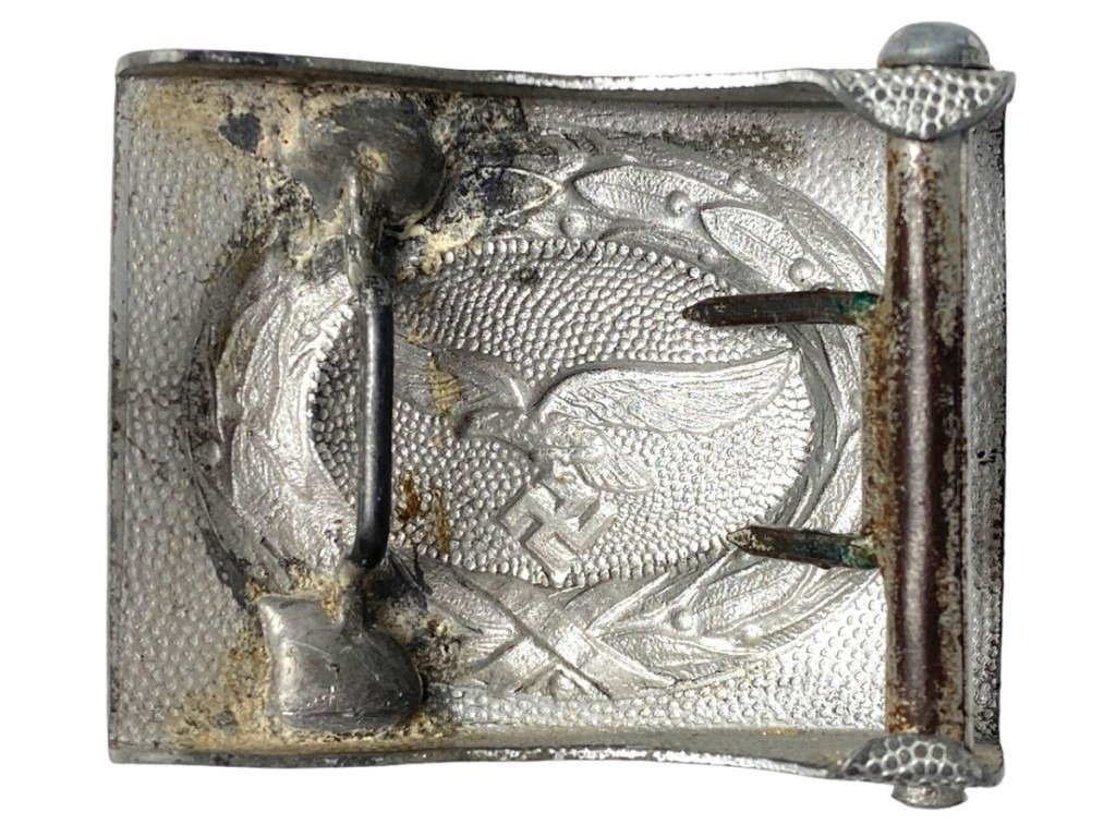 Original WWII Flemish extremely rare 'Vlaamse Wachtbrigade' Luftwaffe buckle — image 2