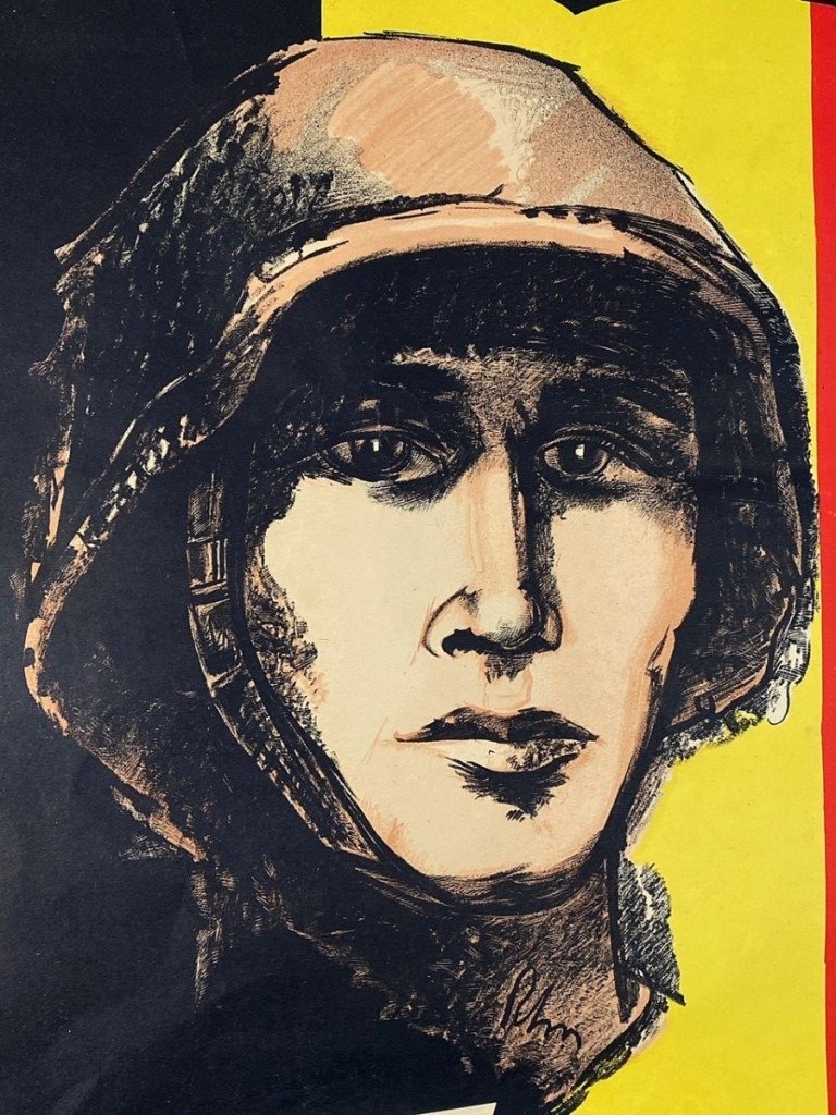Original WWII Walloon Waffen-SS volunteers legion poster — image 2