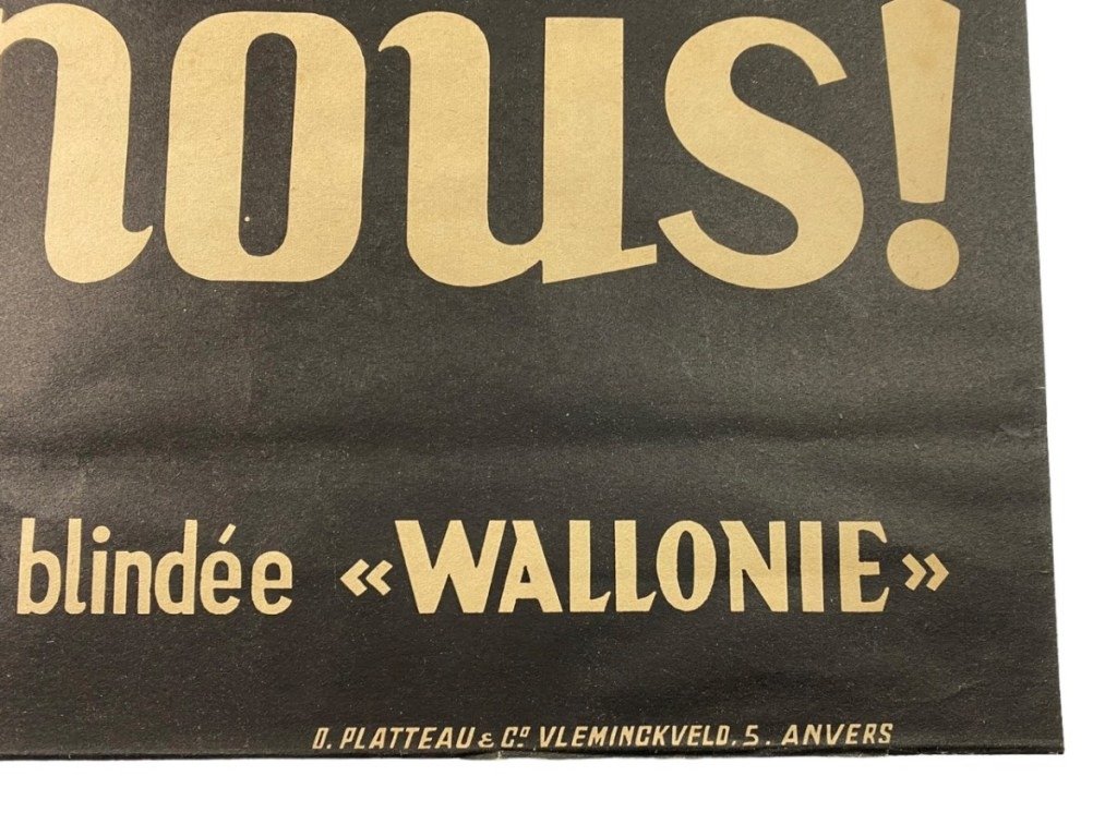 Original WWII Walloon Waffen-SS volunteers legion poster — image 5