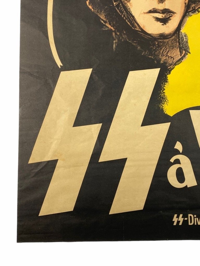 Original WWII Walloon Waffen-SS volunteers legion poster — image 6