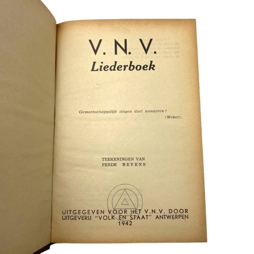 Original WWII Flemish VNV songbook — image 3
