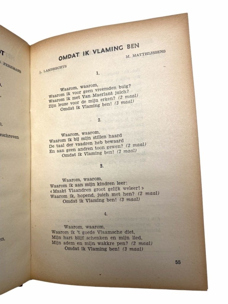 Original WWII Flemish VNV songbook — image 7