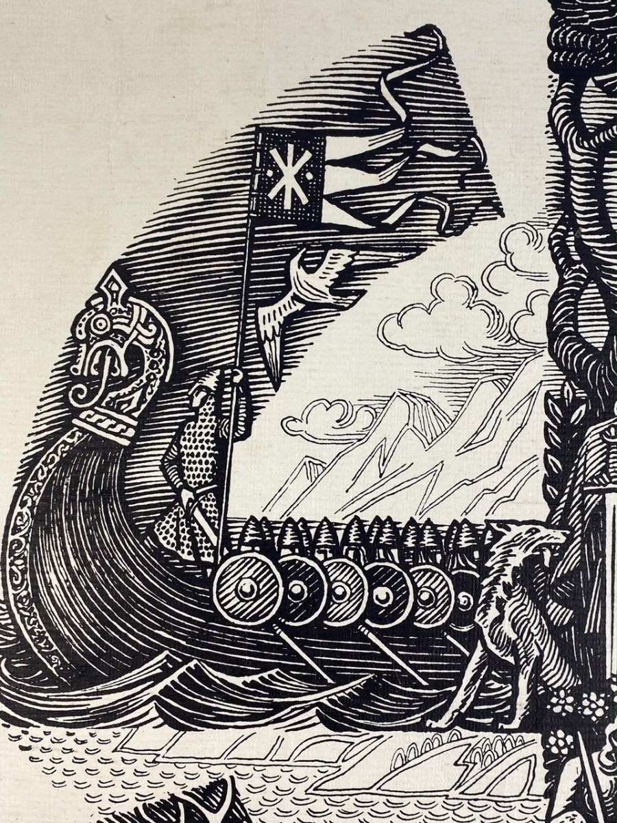 Original WWII Germanske SS Norge poster — image 10