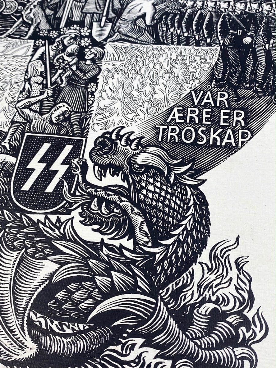 Original WWII Germanske SS Norge poster — image 5