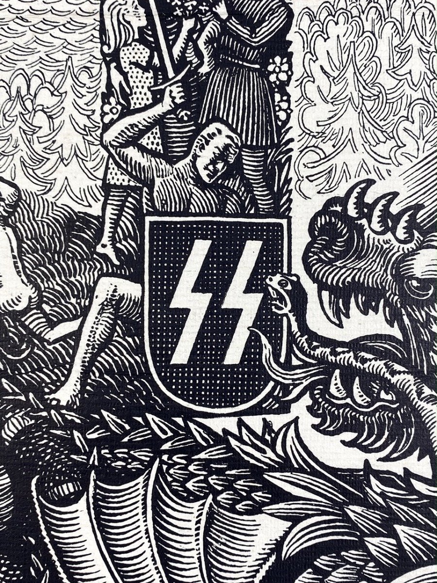 Original WWII Germanske SS Norge poster — image 7