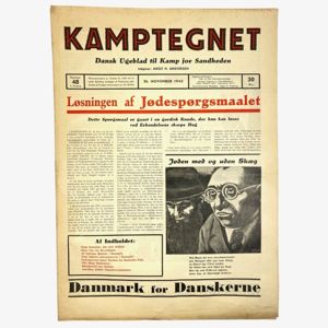 Original WWII Danish collaboration newspaper 'Kamptegnet'