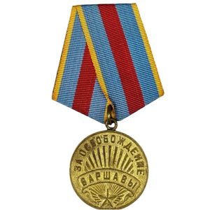 Original WWII Russian 'For the Liberation of Warsaw' medal